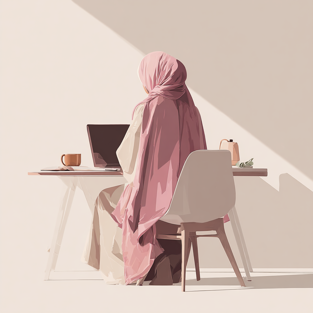 Portrait illustré d'une praticienne du Cabinet Hoda